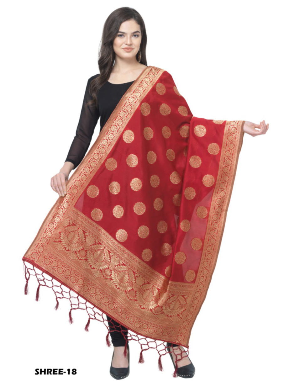 Fabfirki Present Silk Jacquard Wholesale Dupatta Fabfirki Present Silk Jacquard Wholesale Dupatta